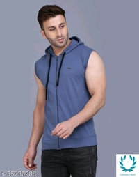 Men's Casual Hooded Tshirt - S, Cotton, Pack of :1